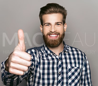 Needle-Free Anesthesia and Unshaved DHI Beard Transplant