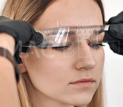 Needle-Free Anesthesia and Unshaved Eyebrow Transplantation with DHI Technique